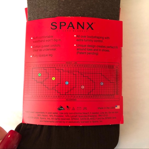 SPANX Tights Heathered Bittersweet Solid Brown - Picture 3 of 6